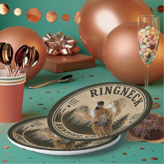 Assiettes En Carton Faisan (Multi)
