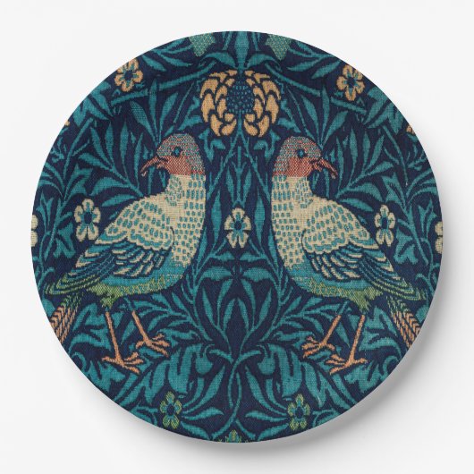 Assiettes En Carton Faisans William Morris (Devant)