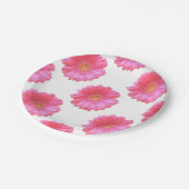 Assiettes En Carton Faisée de gerbera rose (Angle)