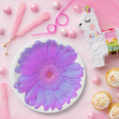 Assiettes En Carton Faisée de gerbera violette (Fête)