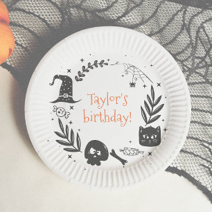 Assiettes En Carton Faisons Halloween Epouvantable Fête d'Anniversaire