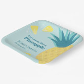 Assiettes En Carton Faisons la fête comme un ananas (Angulaire)