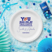 Assiettes En Carton Faisons la fête pour la douche de mariage Blue Cou (Fête)