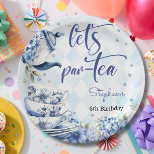 Assiettes En Carton Faisons l'anniversaire par-thé pour les enfants