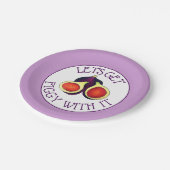 Assiettes En Carton Faisons-nous Figgy avec ça drôle Figs Végétarien (Angle)