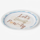 Assiettes En Carton Faisons Pawty Chien Chien Chien Chien Anniversaire (Angle)