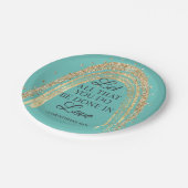 Assiettes En Carton Fait Dans L'Amour Gold Rainbow (Angle)