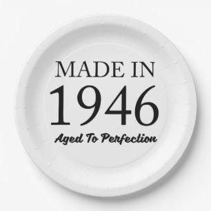 Assiettes En Carton Fait en 1946
