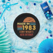 Assiettes En Carton Fait En 1983 40e Anniversaire (Fête)