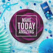 Assiettes En Carton Faites aujourd'hui une citation Extraordinaire - P (Fête)