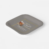 Assiettes En Carton Faites-en une double fête Gris Whiskey Glass (Angulaire)