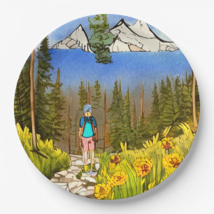 Assiettes En Carton Faites une randonnée