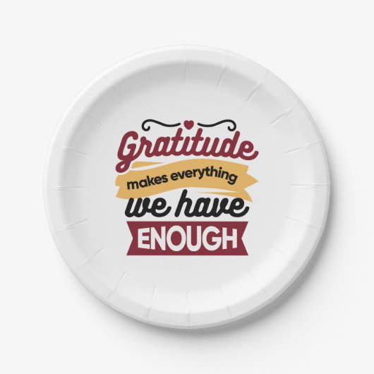 Assiettes En Carton Faith and Gratitude Artwork – Uplifting Christian  (Devant)