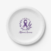 Assiettes En Carton Faith Hope Love Alzheimer's Awareness Dragonfly (1 (Devant)