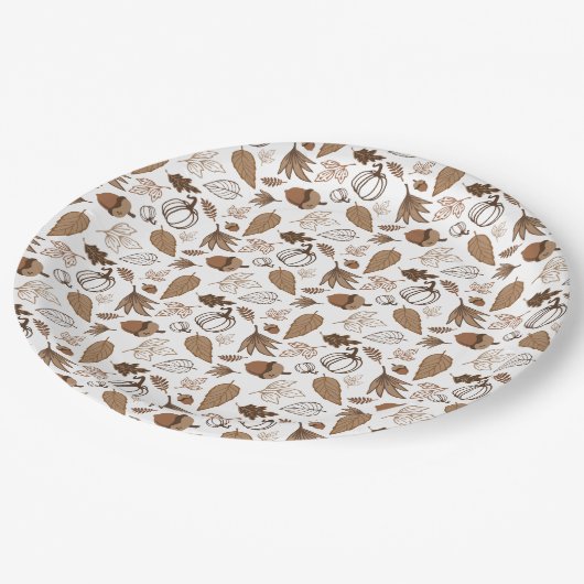 Assiettes En Carton Fall (Angle)