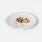 Assiettes En Carton Fall Autumn A Baby is Brewing Coffee Baby Shower  (Angle)