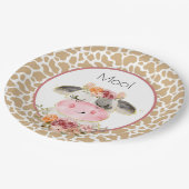 Assiettes En Carton Fall Barnyard Birthday Plate Oink Moo Cockadoodle (Angle)
