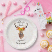 Assiettes En Carton Fall Deer Remercions ensemble Thanksgiving (Fête)