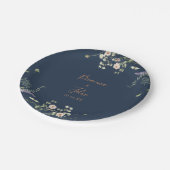 Assiettes En Carton Fall Garden Wildflower Minimalist Wedding Cake (Angle)