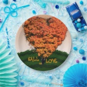 Assiettes En Carton Fall In Love Automne Mariage Rustic Design (Fête)