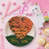 Assiettes En Carton Fall In Love Automne Mariage Rustic Design (Fête)
