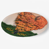 Assiettes En Carton Fall In Love Automne Mariage Rustic Design (Angle)