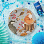 Assiettes En Carton Fall Leaves Badger & Fox (Fête)
