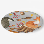 Assiettes En Carton Fall Leaves Badger & Fox (Angle)