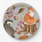 Assiettes En Carton Fall Leaves Badger & Fox (Devant)