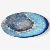 Assiettes En Carton Falln Geode en cristal bleu (Angle)