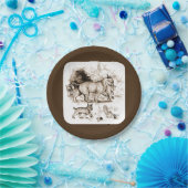 Assiettes En Carton Famille Bobcat (Fête)