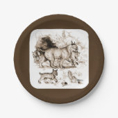 Assiettes En Carton Famille Bobcat (Devant)