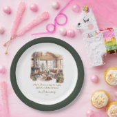 Assiettes En Carton Famille Noël Accueil Fête Personnalisée (Fête)