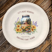 Assiettes En Carton Famille Réunion Anniversaire Cabine Forêt