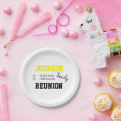 Assiettes En Carton Famille Réunion Moderne Plaque Papier (Fête)