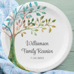 Assiettes En Carton Family Reunion Family Family Tree Personnalisé<br><div class="desc">Ces plaques de papier Family Reunion uniques sont décorées avec un arbre de famille aquarelle et une typographie stylisée. Facile à personnaliser. En créant notre oeuvre,  vous ne trouverez pas cette image exacte d'autres créateurs. Aquarelle originale © Michele Davies.</div>