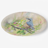 Assiettes En Carton Fanatique d'oiseaux (Angle)