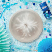 Assiettes En Carton Fancy Factal Snowflake (Fête)