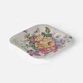 Assiettes En Carton Fancy Florale (Angulaire)