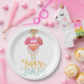 Assiettes En Carton Fancy Llama Anniversaire (Fête)