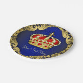 Assiettes En Carton Fancy Royal Prince Baby shower (Angle)