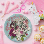 Assiettes En Carton Fancy Wonderland White Rabbit (Fête)
