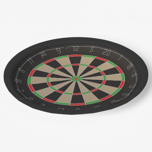 Assiettes En Carton Fans fléchés 🎯 😍 Dartboard (Angle)