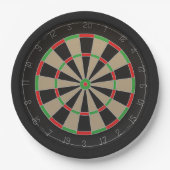 Assiettes En Carton Fans fléchés 🎯 😍 Dartboard (Devant)