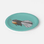 Assiettes En Carton Fantail Piwakawaka (Angle)