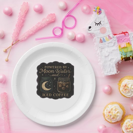Assiettes En Carton Fantaisie Whimsigoth – Forêts Mystiques, Lunes & M (Fête)