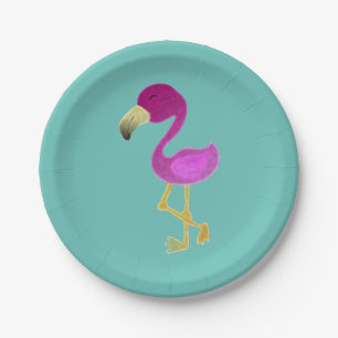 Assiettes En Carton Fantastique Flamingo