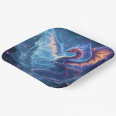 Assiettes En Carton Fantasy Cute Blue Dragon City (Angulaire)