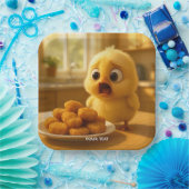 Assiettes En Carton Fantasy Cute Chicken Nuggets Baby (Fête)