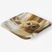 Assiettes En Carton Fantasy Cute Tea Owl Baby (Angulaire)